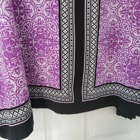 Croft & Barrow patterned S/S tunic top 1X - Picture 4 of 6